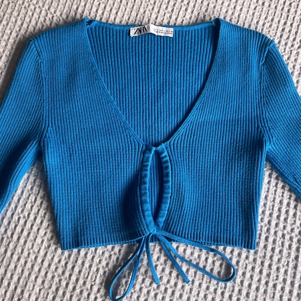 Zara Knitwear Crop Top